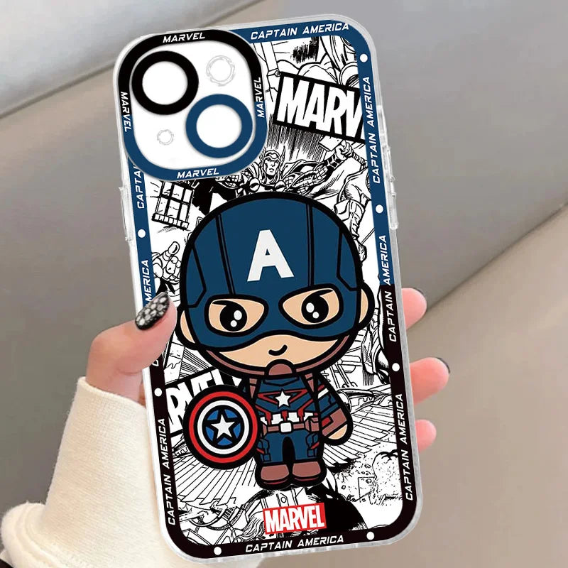 Marvel Spider Man Superhero Comic Style Phone Case For iPhone