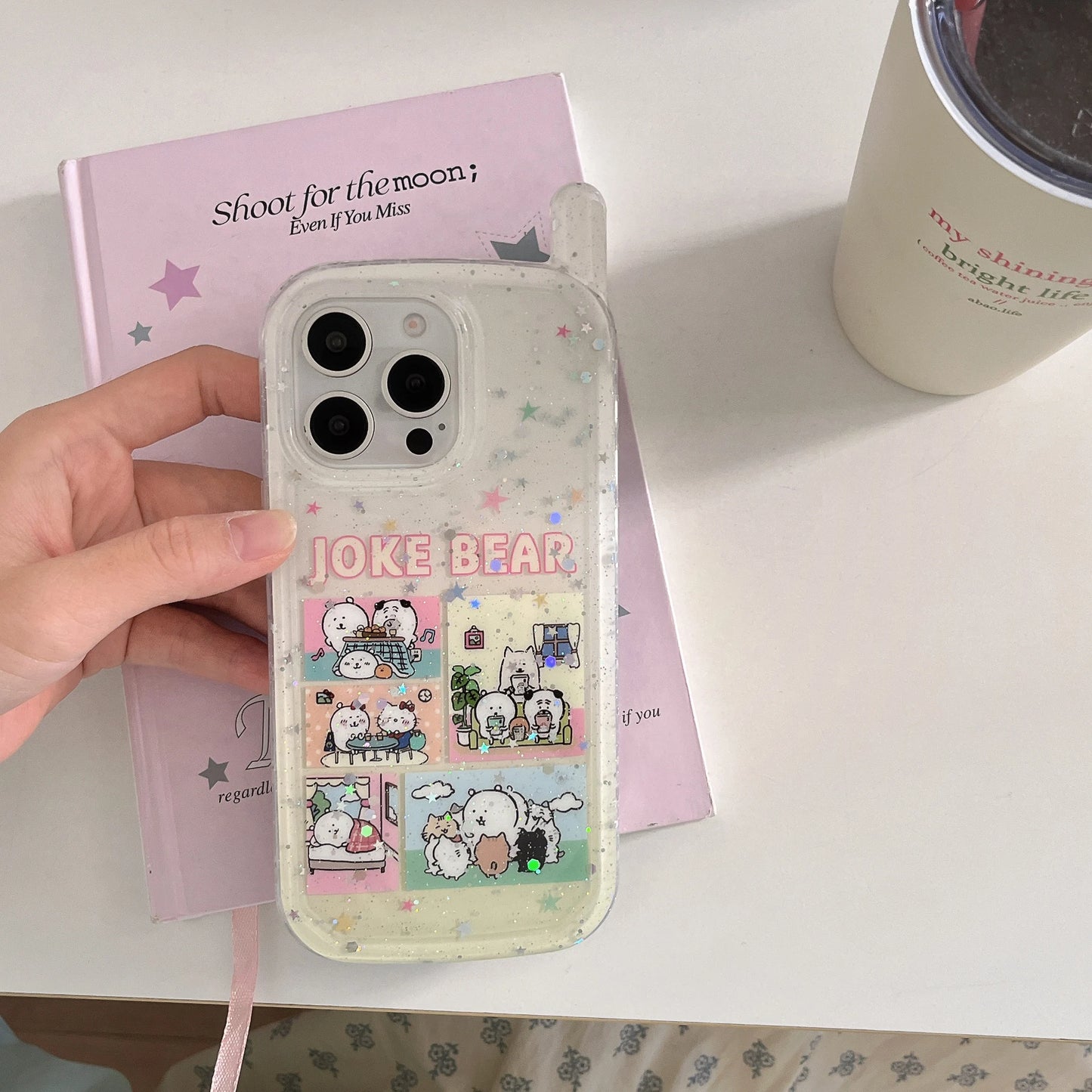 Kitty Self-Mocking Bear Phone Compatible Phone Case