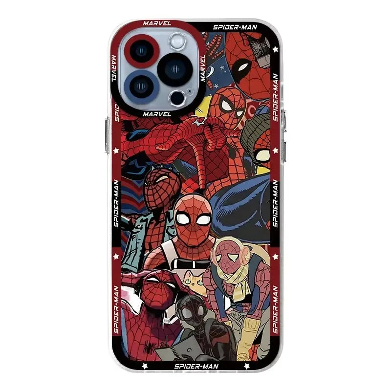 Clear Marvel Spider Man Cover Phone Case