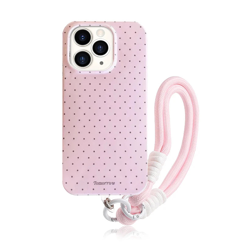 INS Polka Dot Small Fresh Mobile Phone Case For iPhone Shockproof Cover For iPhone