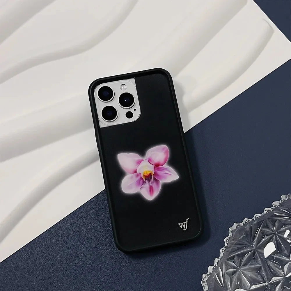 Wildflower Orchid 3D Phone Case For iPhone