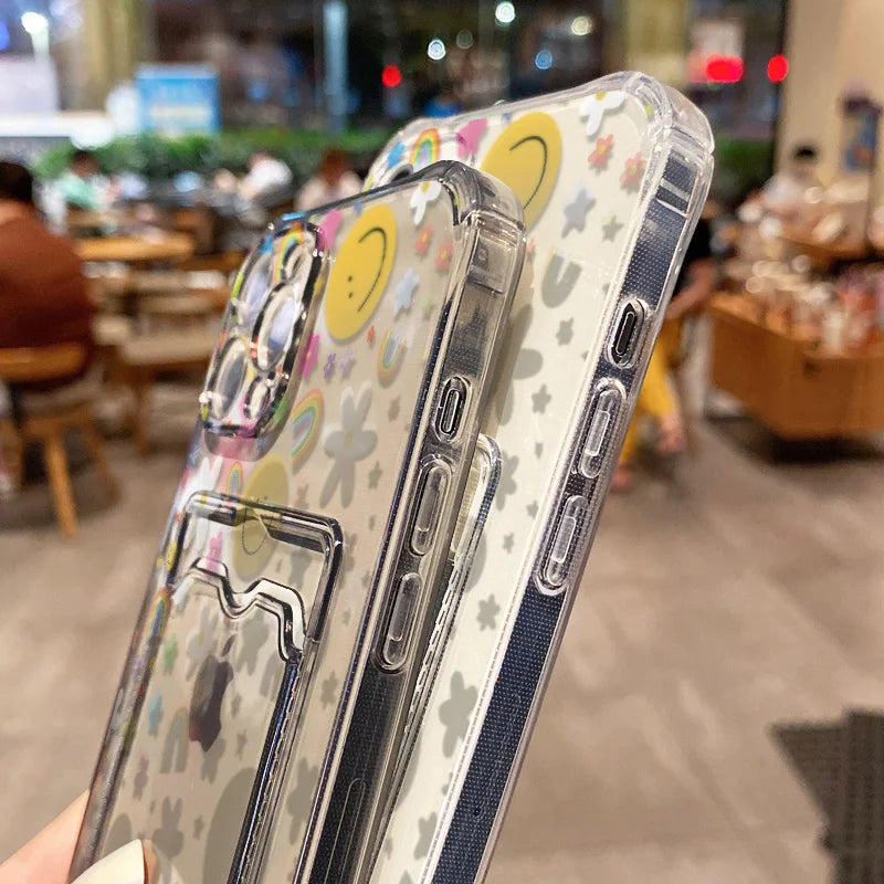 Cute Smile Transparent Phone Case For iPhone
