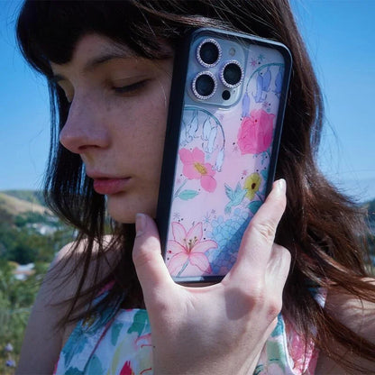 Wildflower Blue Belle Dreams Floral Phone Case For iPhone