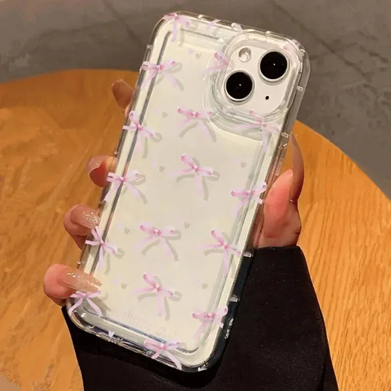 Heart Bow Phone Case For iPhone
