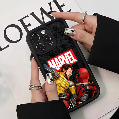 Marvel Deadpool Wolverine Silicone Case For Apple iPhone