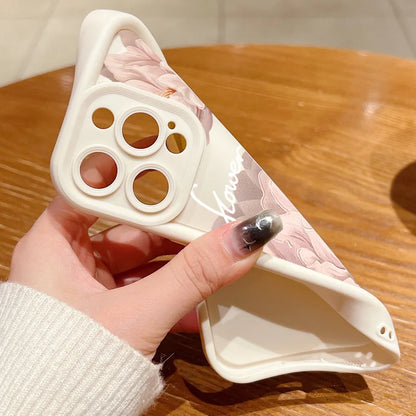 Case For iPhone Beautiful Flower Silicone