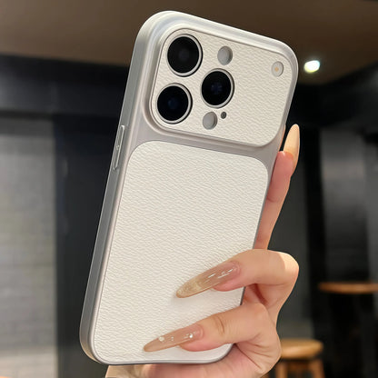 Business Lychee Leather Case For iPhone