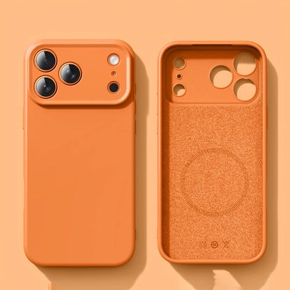 New Liquid Magnetic Silicone Phone Case For iPhone Magsafe Soft Bumper Cover