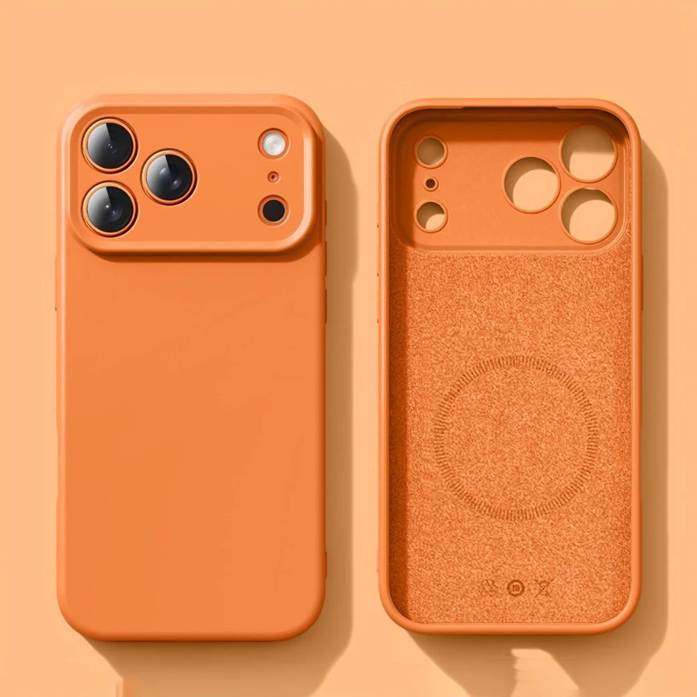 New Liquid Magnetic Silicone Phone Case For iPhone Magsafe Soft Bumper Cover