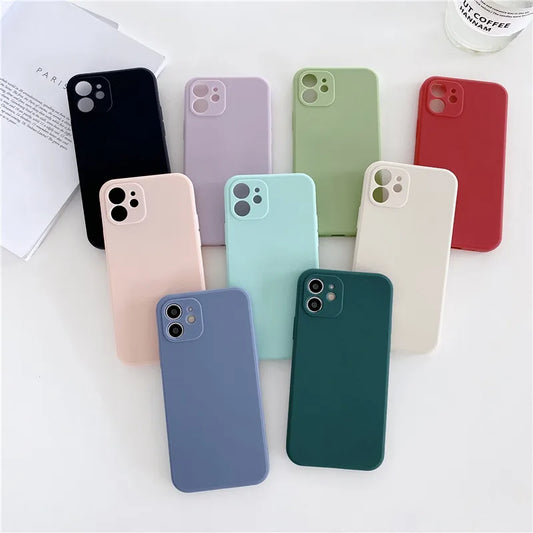 Ultra Thin Shockproof Silicone Phone Case For iPhone