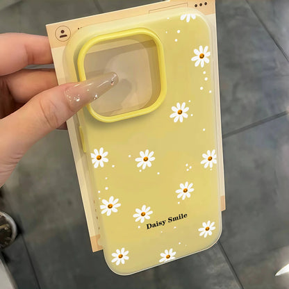For iPhone Case Plus Luxury Daisy Flower Cover