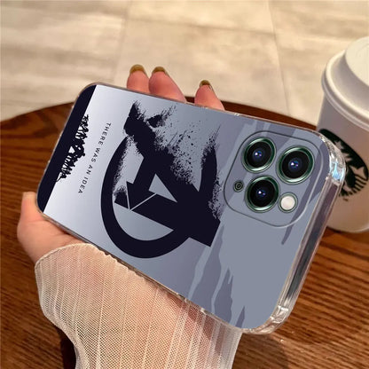 The Avengers Logo Transparent Phone Case For iPhone