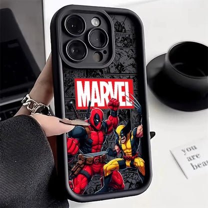 Marvel Deadpool Wolverine Silicone Case For Apple iPhone
