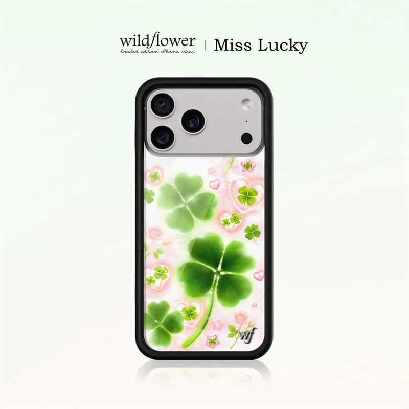 Wildflower Ins Miss Lucky Phone Case For iPhone