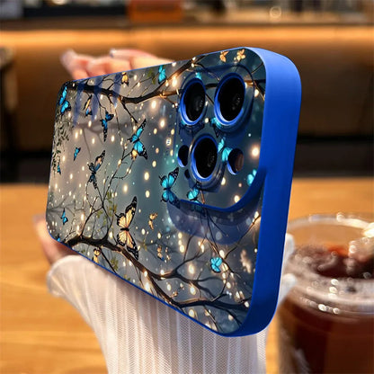 Glow In The Dark Butterfly Design Phone Case For iPhone