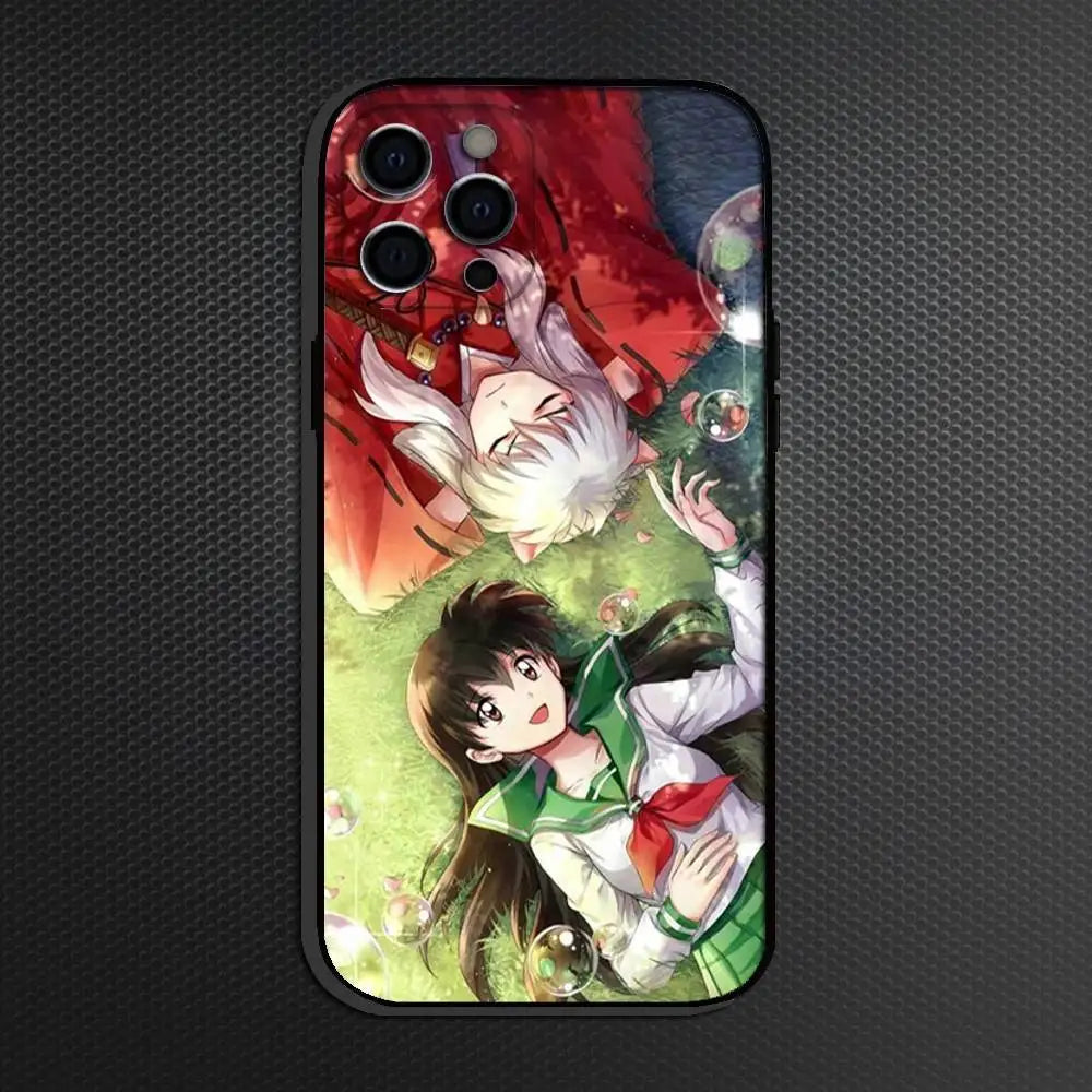 Inuyasha Comics Anime Phone Case For iPhone Others Soft Black Cover