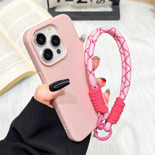 Lanyard Strap Rope Silicone Phone Case For iPhone