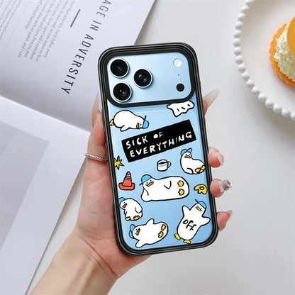 Funny Coffee Duck Impact Magnetic Phone Case Cover For iPhone