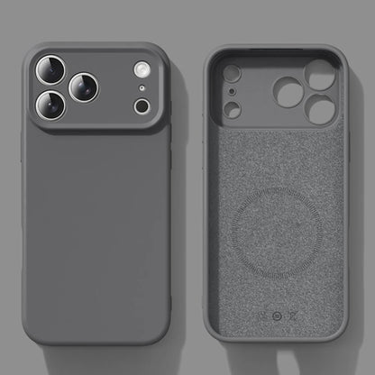 New Liquid Magnetic Silicone Phone Case For iPhone Magsafe Soft Bumper Cover