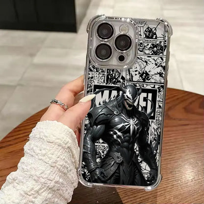 Luxury Marvel Spiderman Ironman Comic Case For iPhone