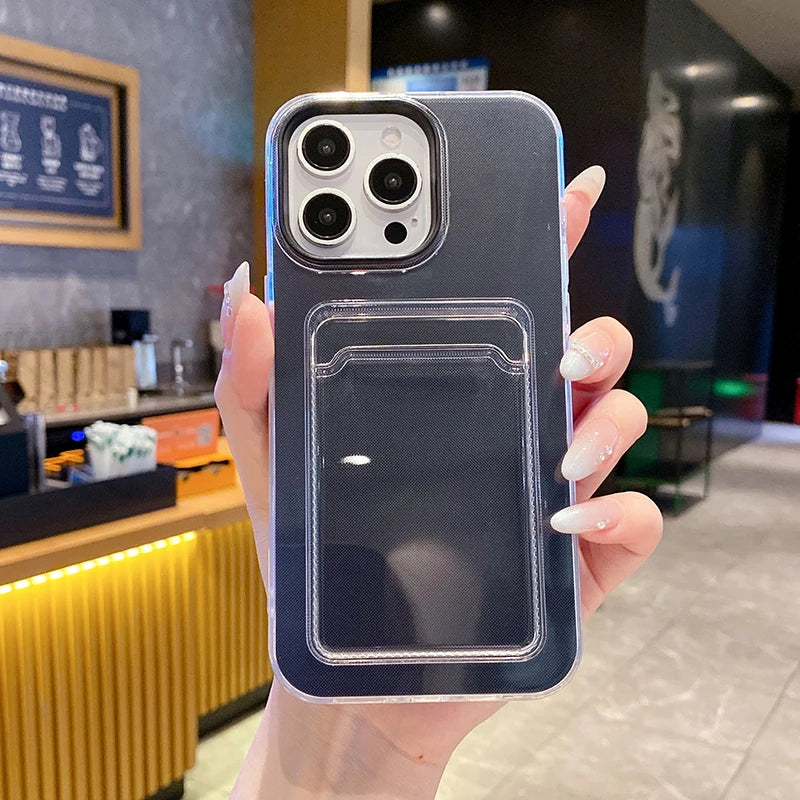 3 in 1 Card Photo Package Phone Case For iPhone