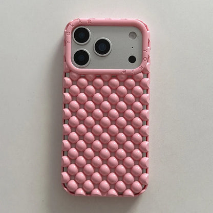Electroplated Orange Pearl Pattern Phone Case For iPhone Soft Shockproof Silicone Cover Girls