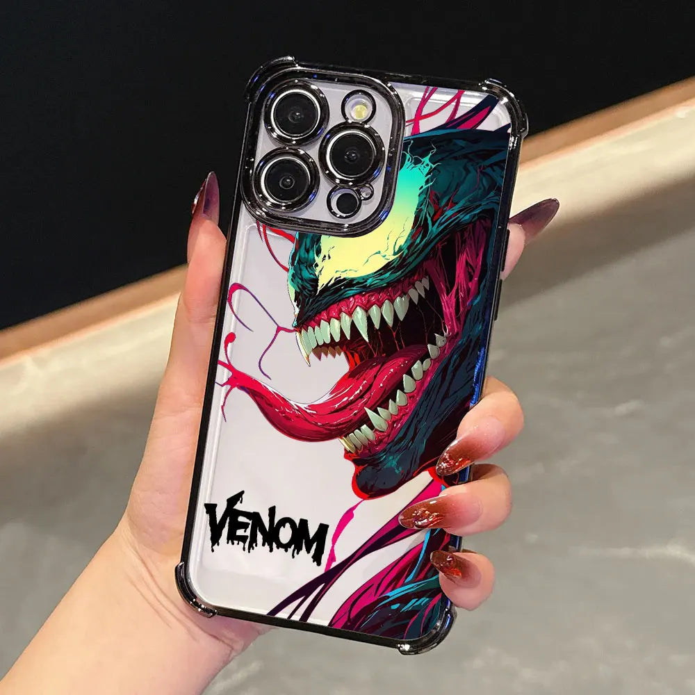 Venom Art Marvel Luxury Shockproof Case For iPhone