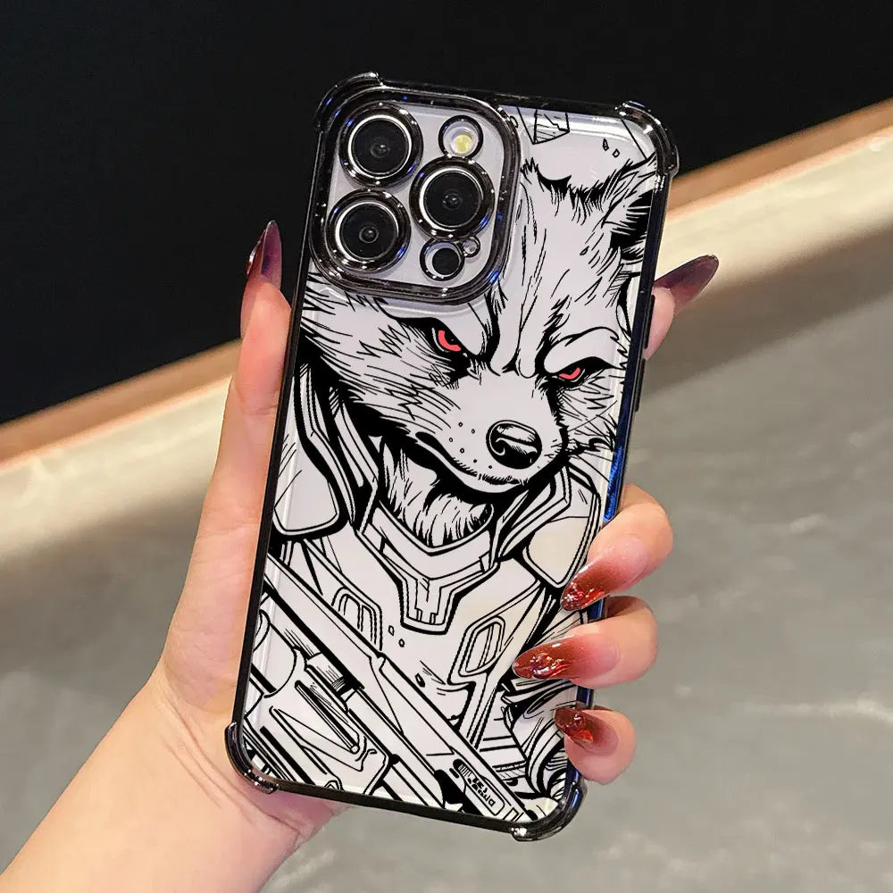 Marvel Art Ironman Luxury Shockproof Case For iPhone