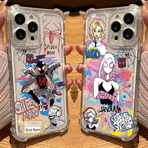 Marvel Spider Man Miles Morales Clear Case For iPhone