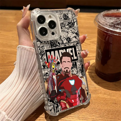 Marvel Faceless Hero Ironman Clear Case For iPhone