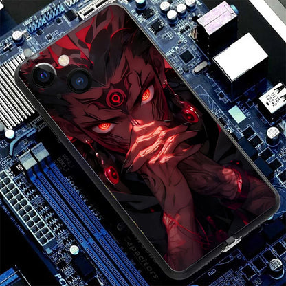 2026 Top Cool Anime Design LED Light Up Glass Phone Case