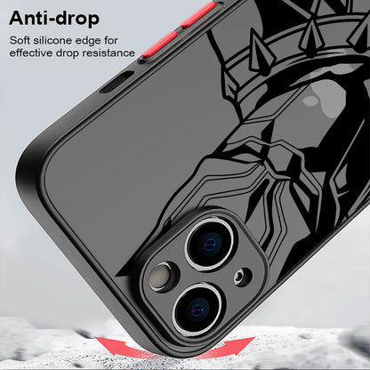 Matte Clear Superhero Graphic iPhone Case