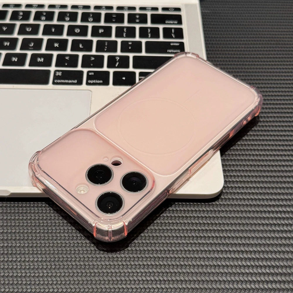 Airbag Anti Knock Phone Case For iPhone Soft Frosted Translucent Turn