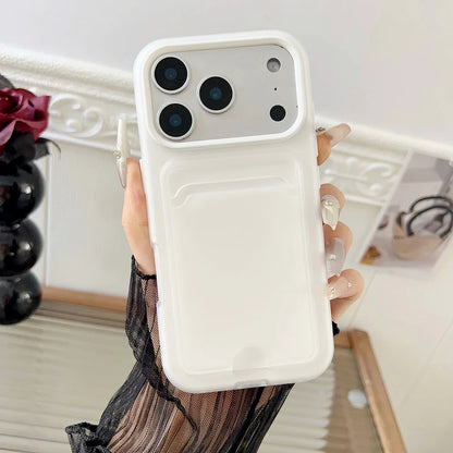 Shockproof Silicone iPhone Case with Card Slot