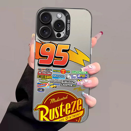 Lightning McQueen 95 Shockproof Matte iPhone Case, Hard Plating Cover
