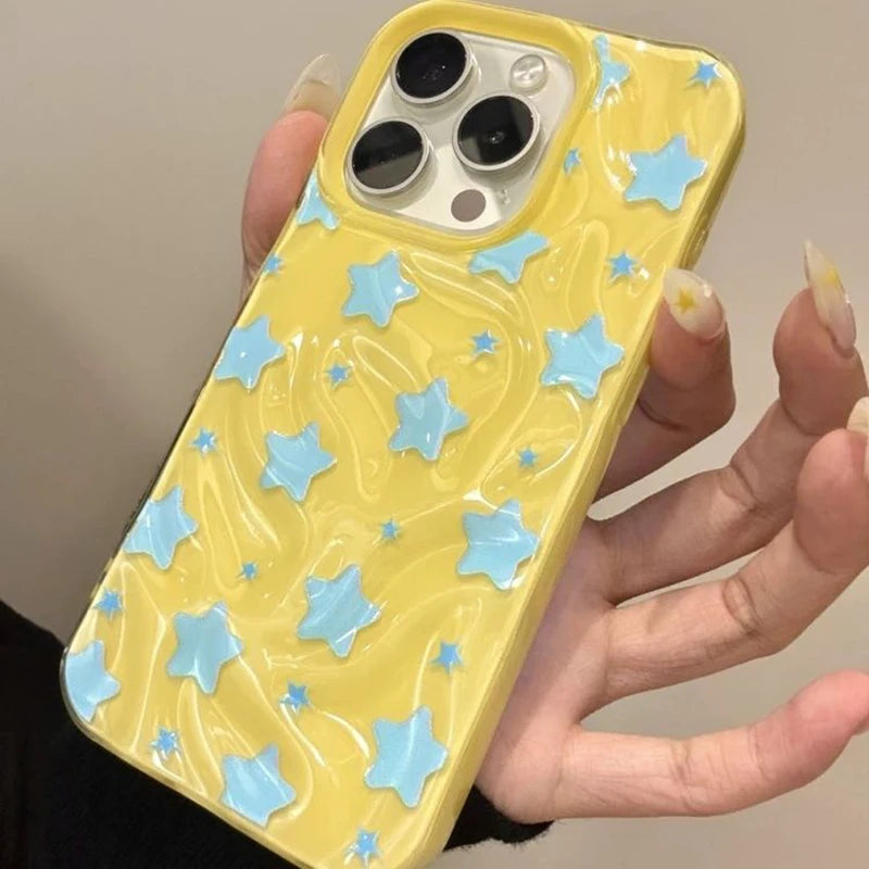 Couple Lovely Stars Case Compatible Phone Case