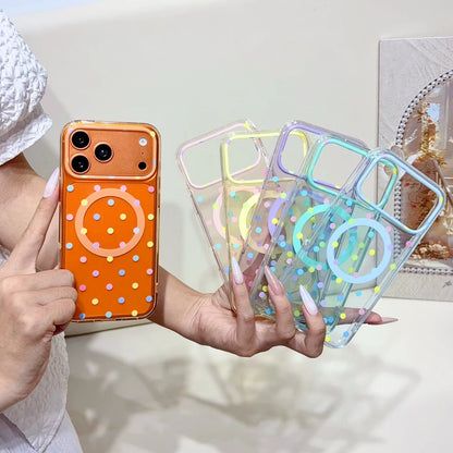Transparent Wave Point Magnetic Case For iPhone