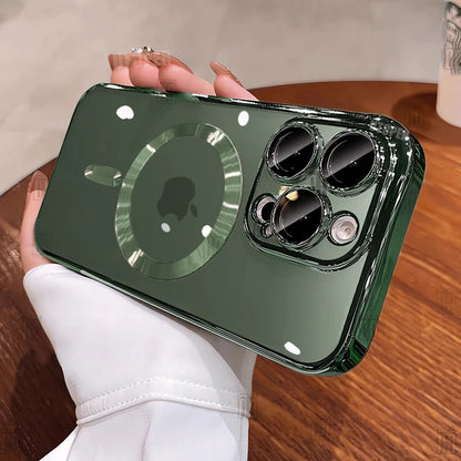 Desert Gold Clear MagSafe iPhone Case with Lens Protection