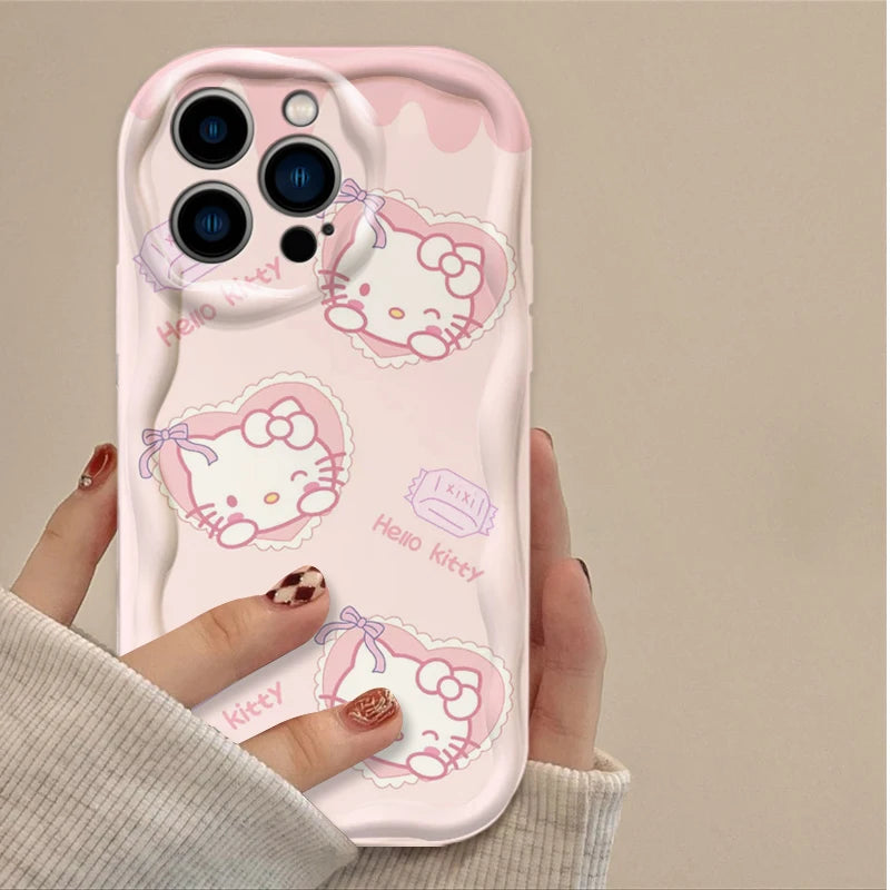 Hello Kitty Cinnamoroll Phone Case For iPhone Shockproof Soft Silicone Back Cover