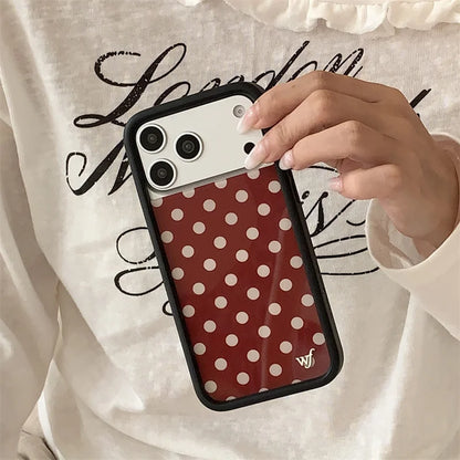 Wildflower Hot Polka Dots Phone Case For iPhone