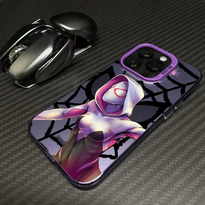 Spider Man Miles Morales Spider Gwen Marvel Phone Case For iPhone