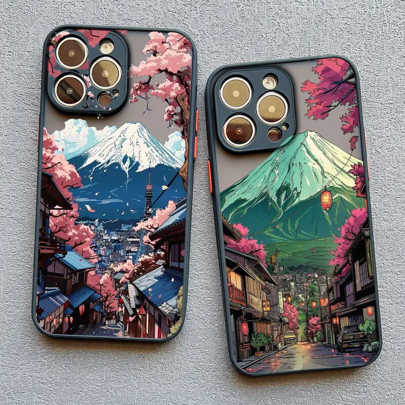 Japanese Mount Fuji Scenic Area Phone Case For iPhone