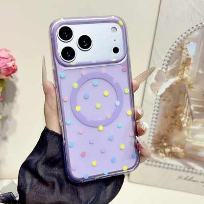 Transparent Wave Point Magnetic Case For iPhone