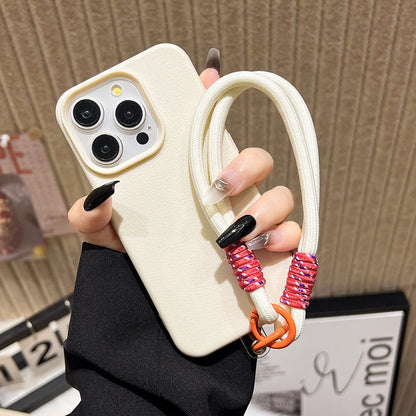 Lanyard Strap Rope Silicone Phone Case For iPhone