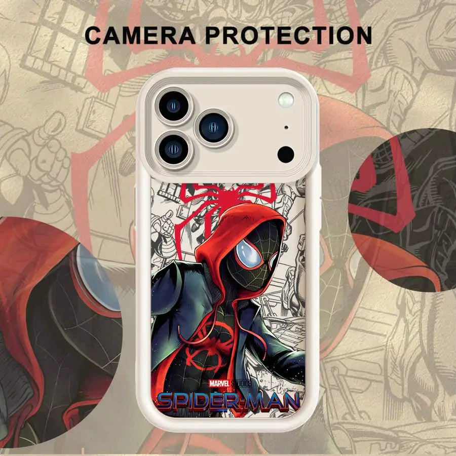 Cute Marvel Spider Men Case For iPhone Soft Shell