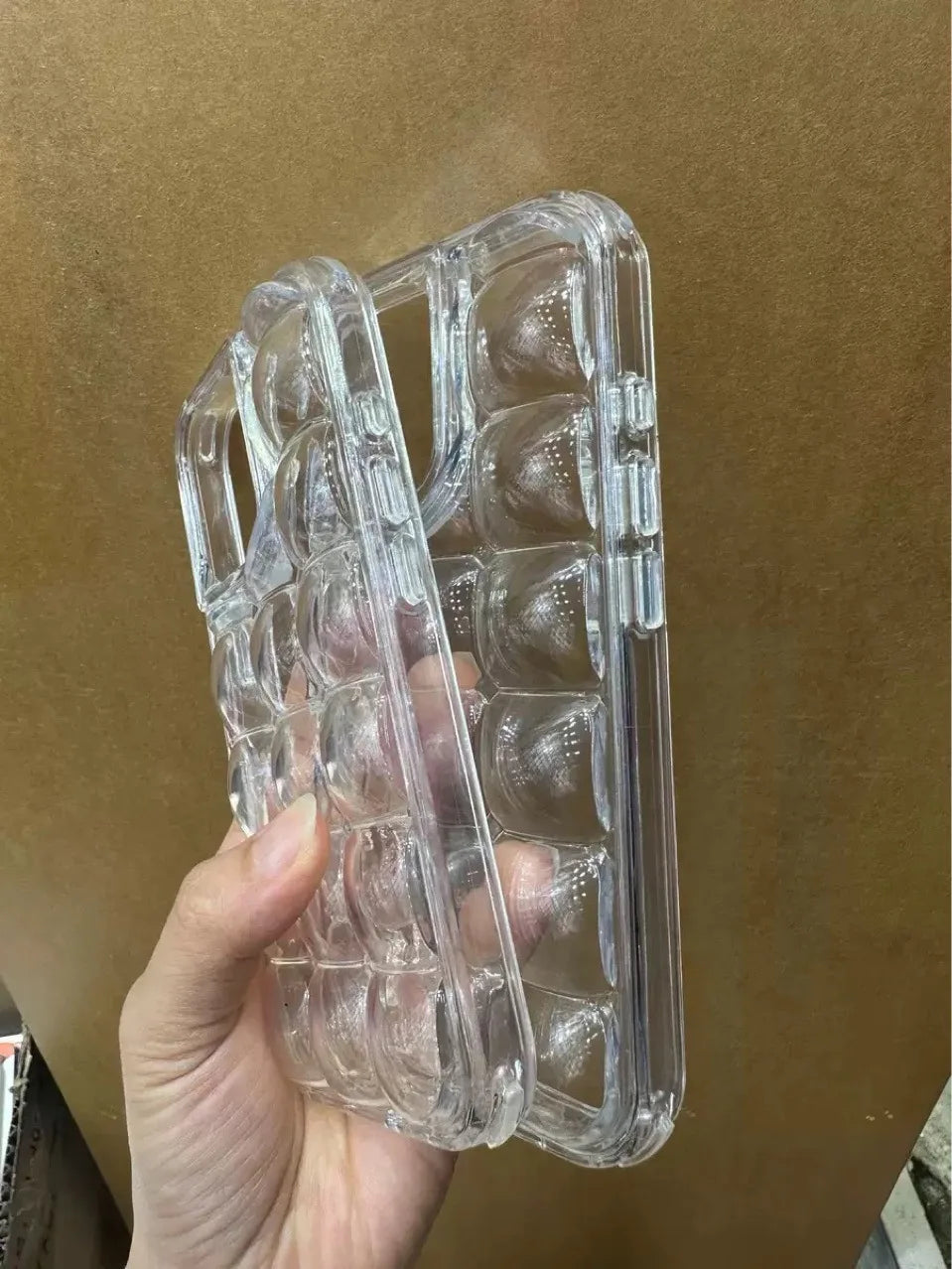 New For iPhone Ice Cube Phone Case 3D Transparent All Inclusive Protective Cover