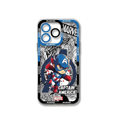 Iron Man Spider Man Captain America Marvel Case For iPhone