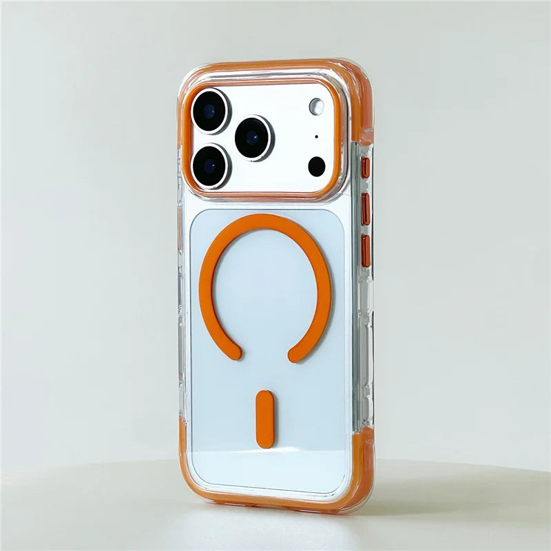 Original Airbag Anti- Drop Clear Magnetic Suction Case For iPhone