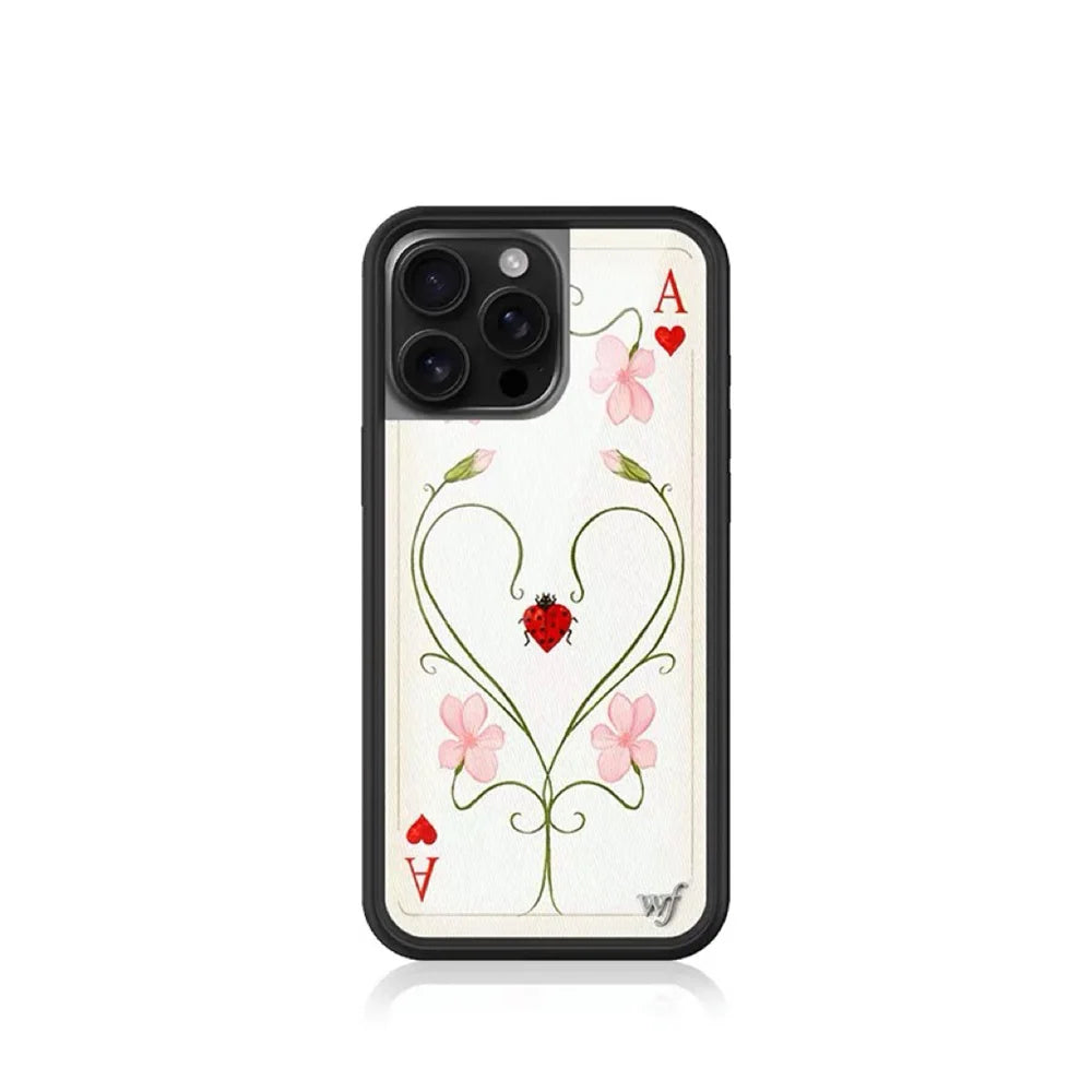 Tiger & Wildflower Cartoon iPhone Case with Rose Flowers