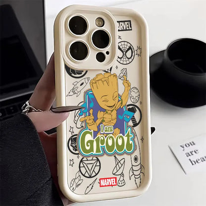 Baby Groot Marvel Silicone Case For Apple iPhone